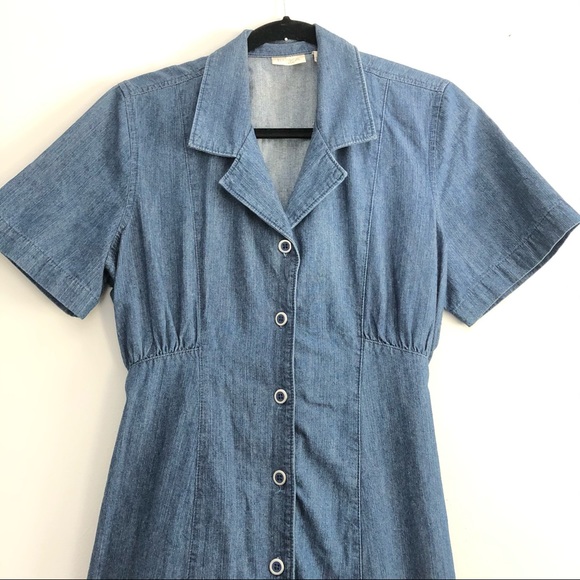 Donated Vintage Denim Maxi Dress - Picture 5 of 12